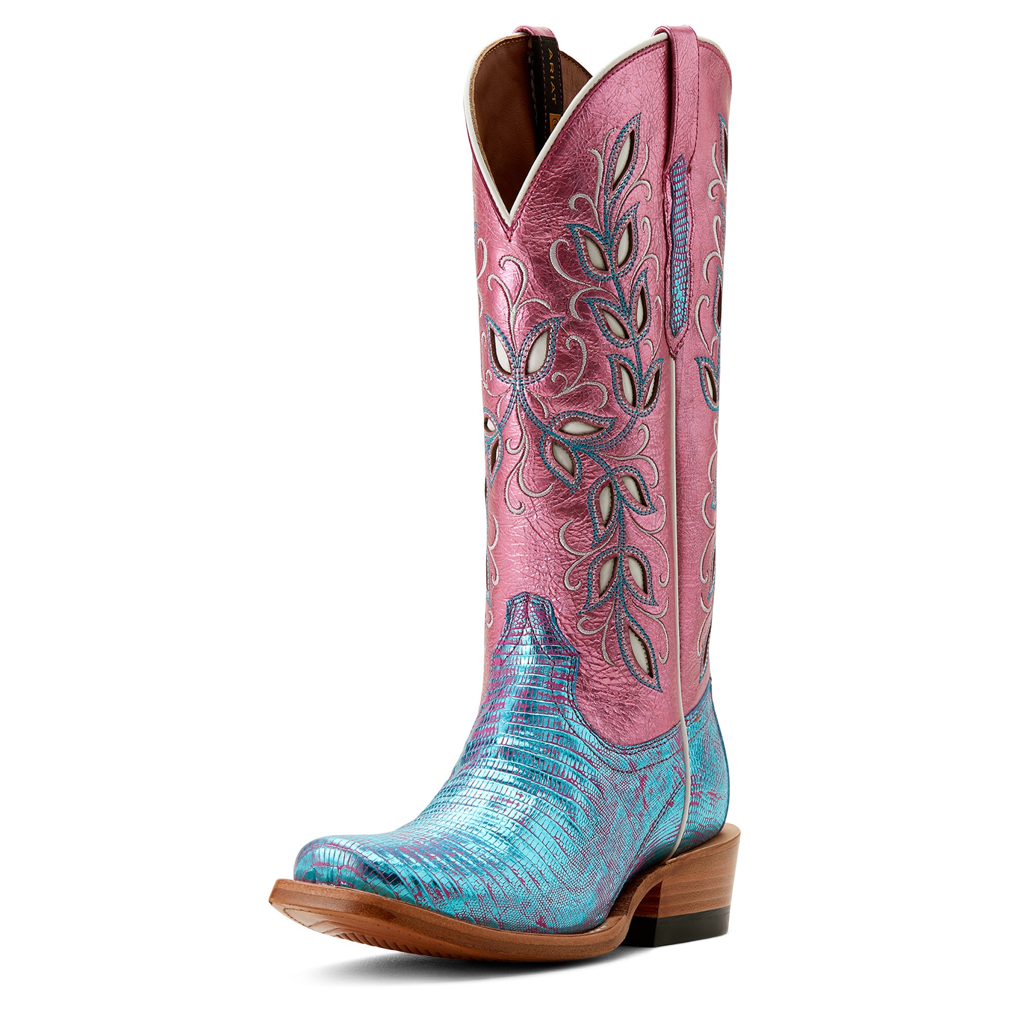 Women's Ariat Boots - Ariat boots - cowgirl - cowgirl boots - pink and blue boots