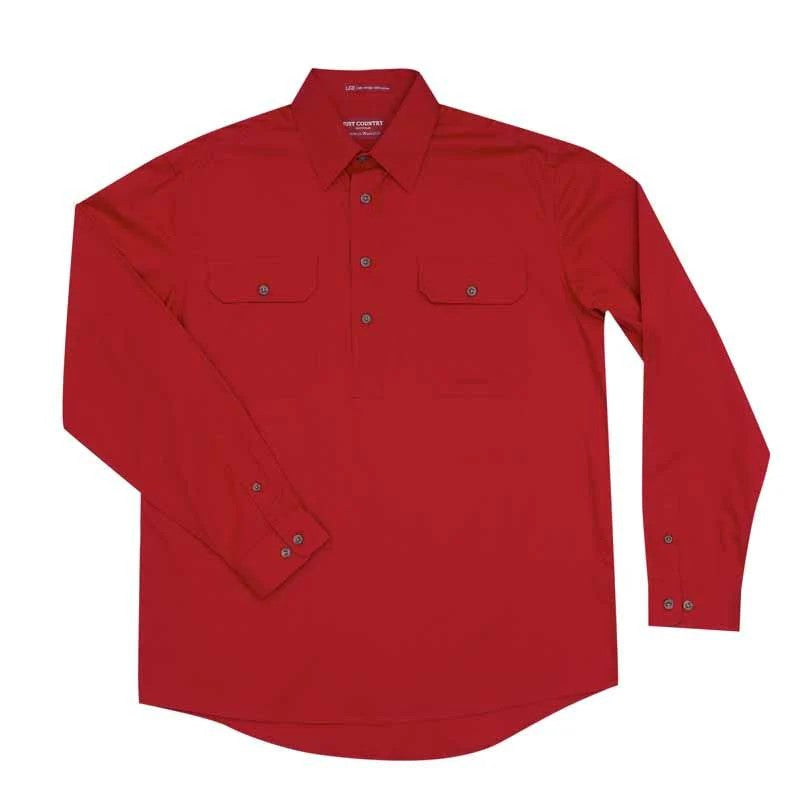 Just Country Men's Cameron Half Button Workshirt