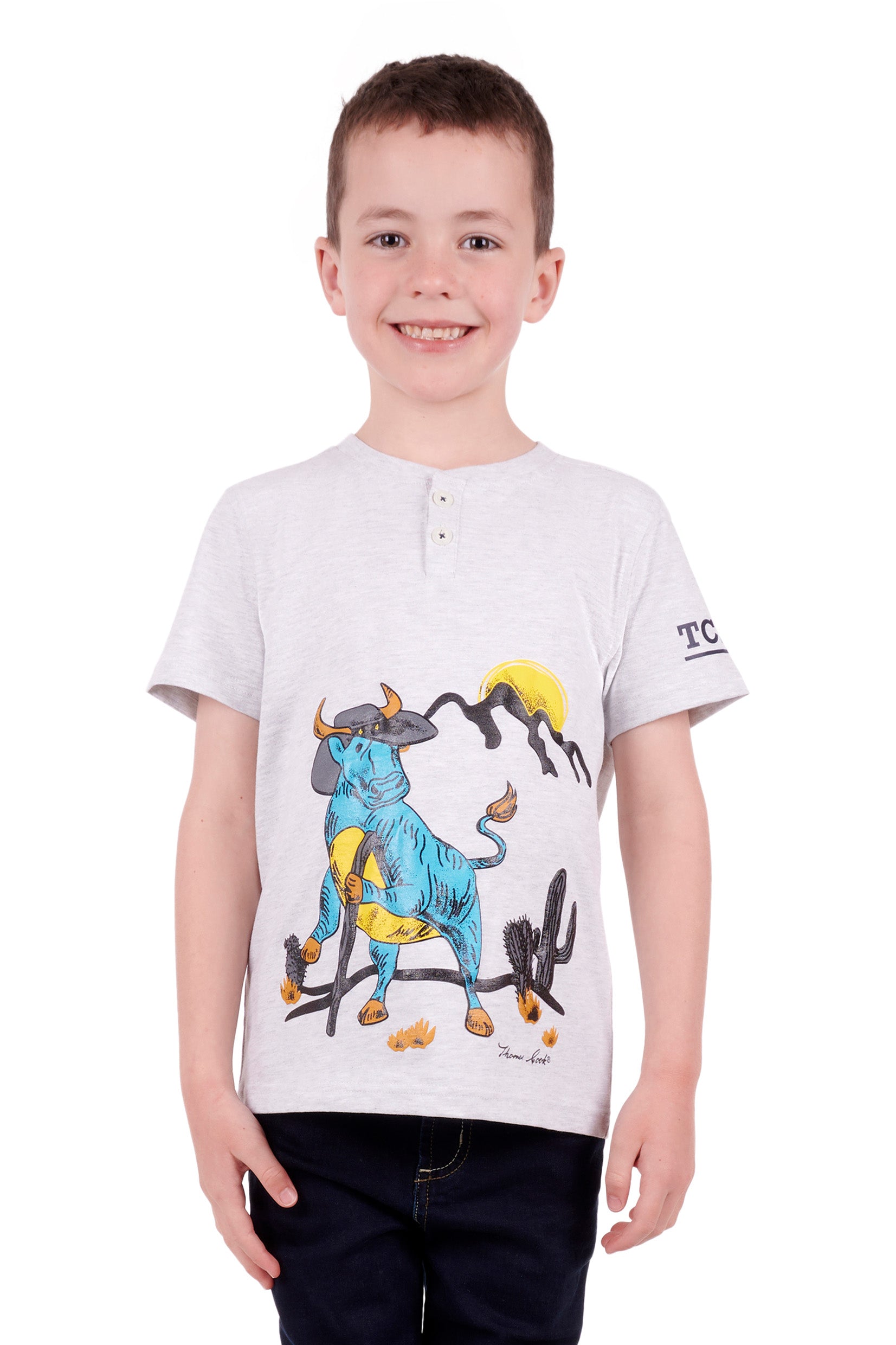 Thomas Cook Boys Wanderer Short Sleeve Henley Tee