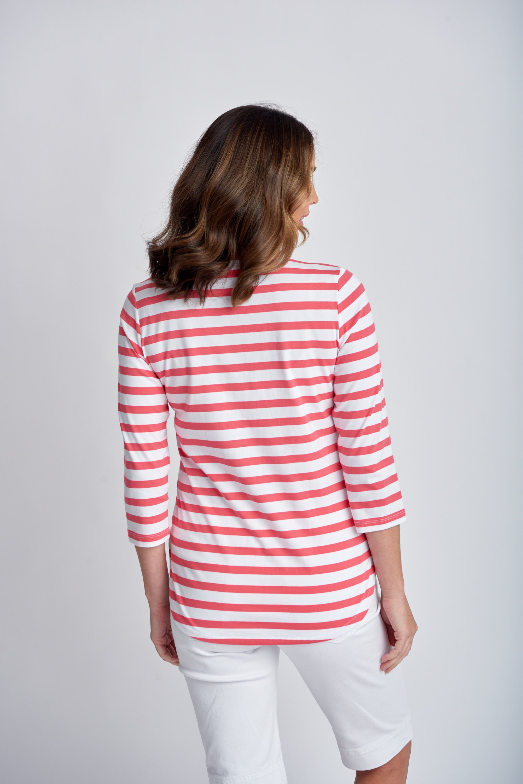 Goondiwindi Cotton 3/4 Sleeve Stripe Tee