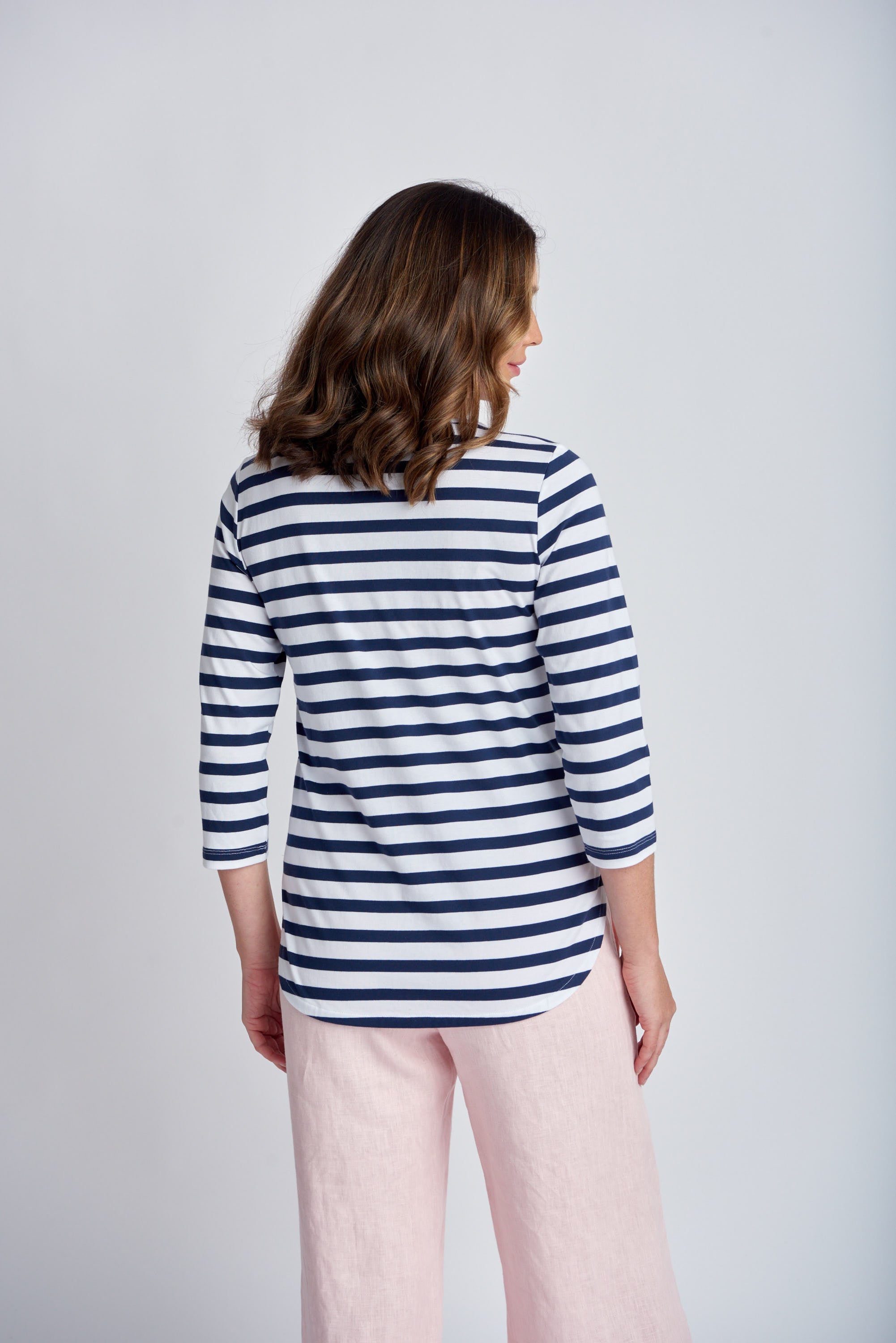 Goondiwindi Cotton 3/4 Sleeve Stripe Tee