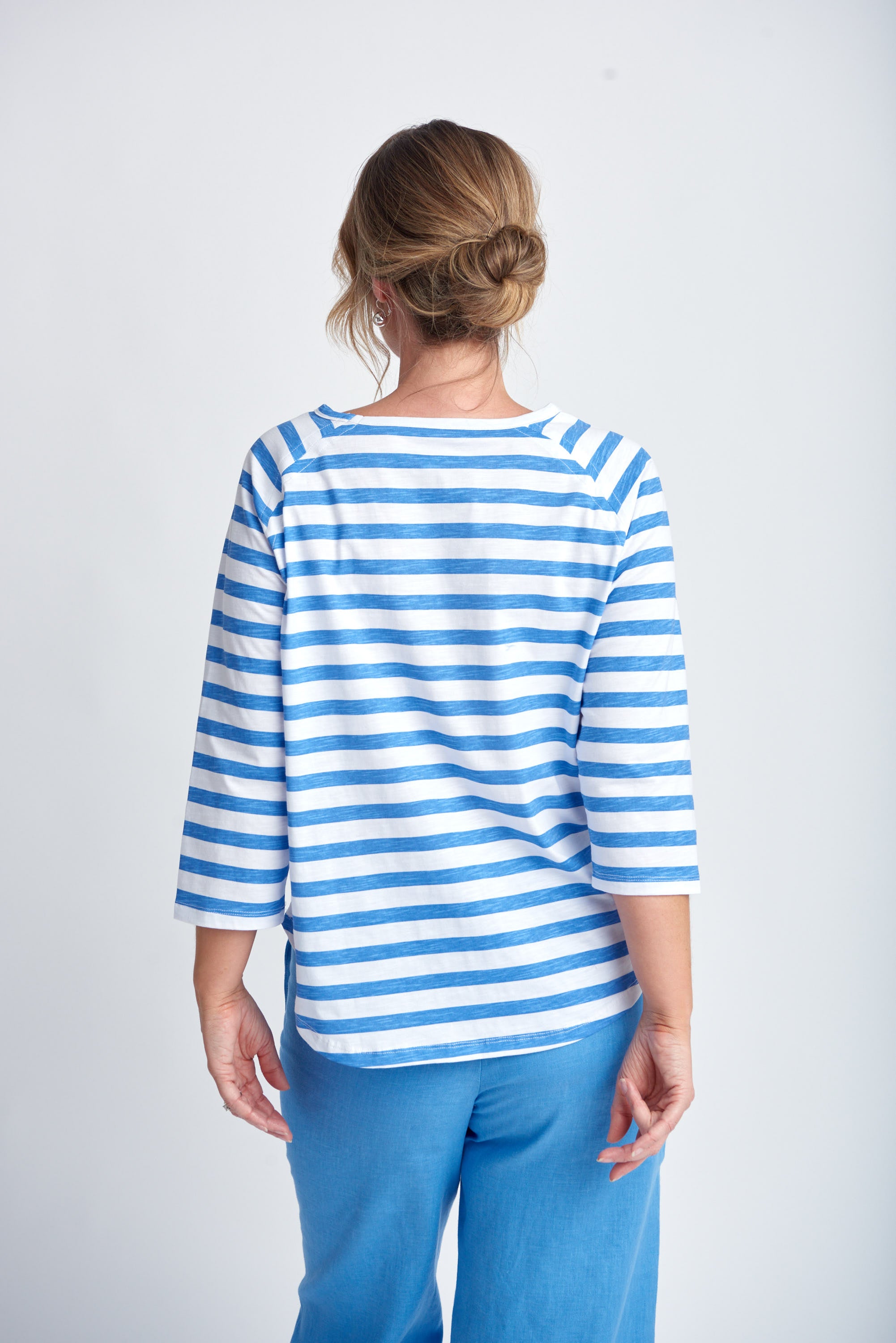 Goondiwindi Cotton 3/4 Raglan Sleeve Stripe Tee