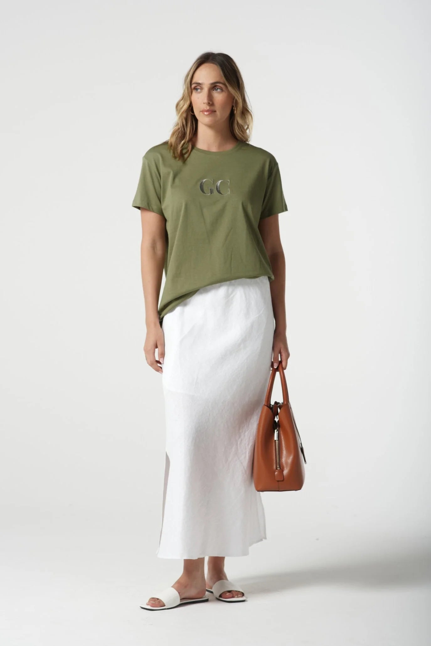 Goondiwindi Cotton Crew Neck GC Logo Tee