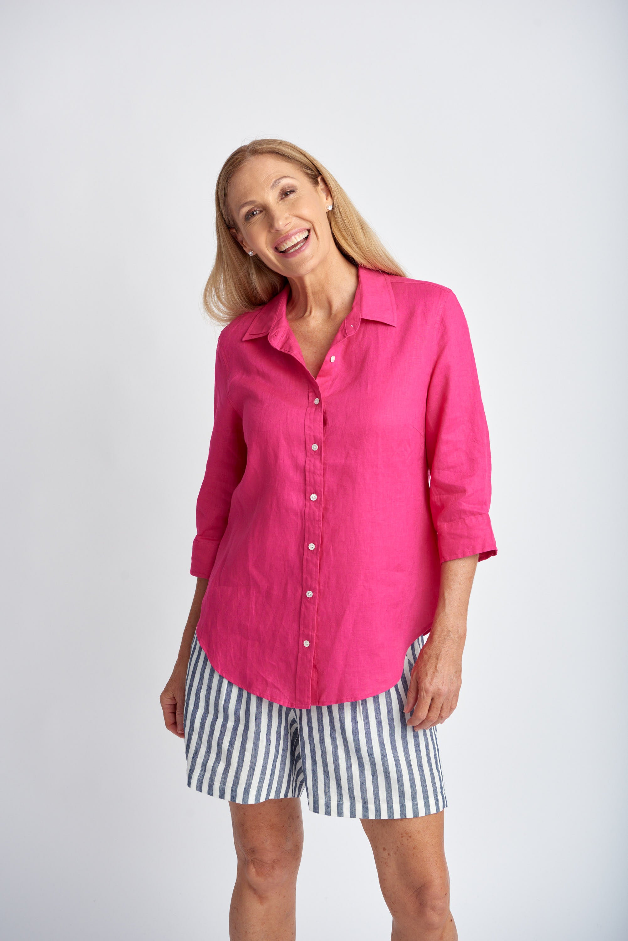 Goondiwindi Cotton 3/4 Sleeve Linen Shirt