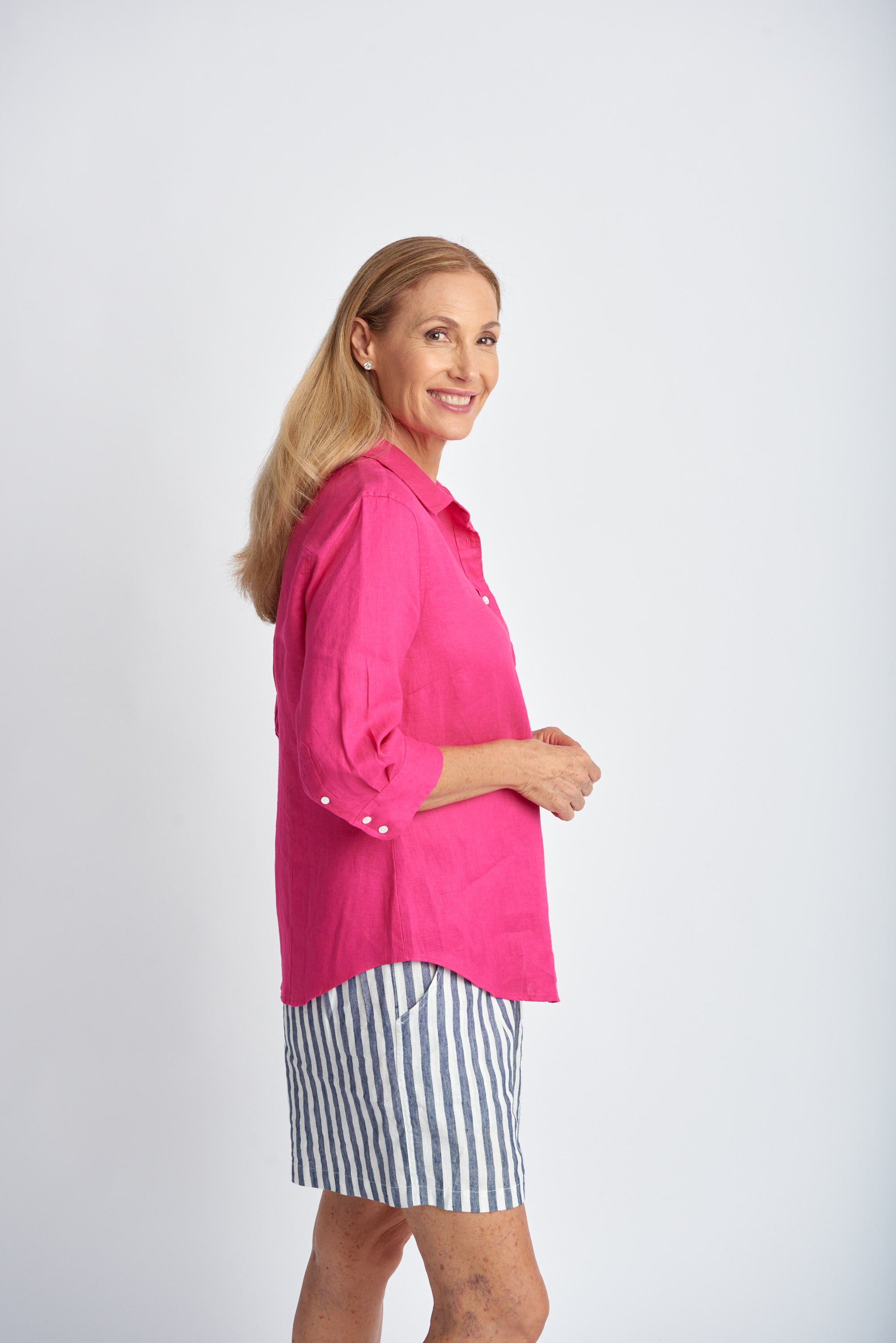 Goondiwindi Cotton 3/4 Sleeve Linen Shirt