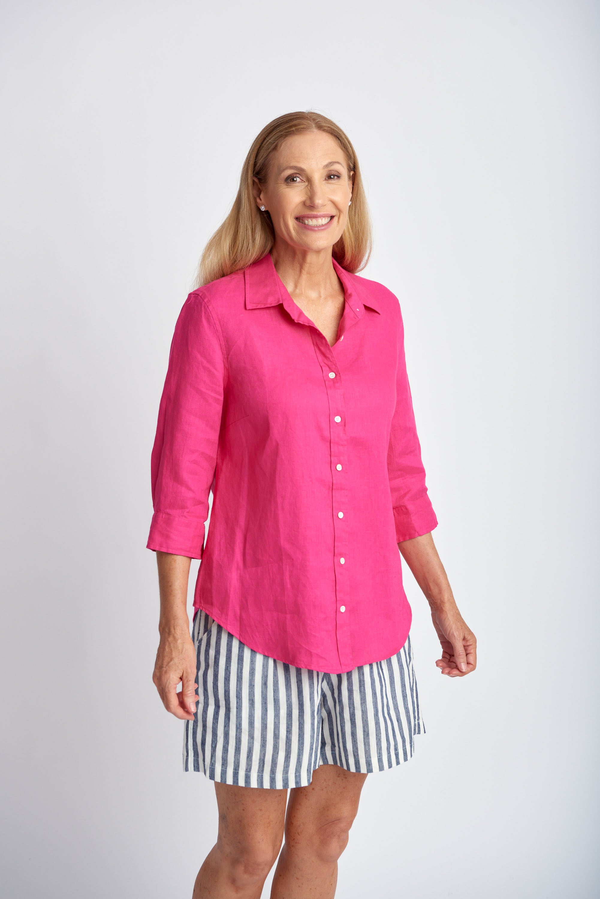Goondiwindi Cotton 3/4 Sleeve Linen Shirt