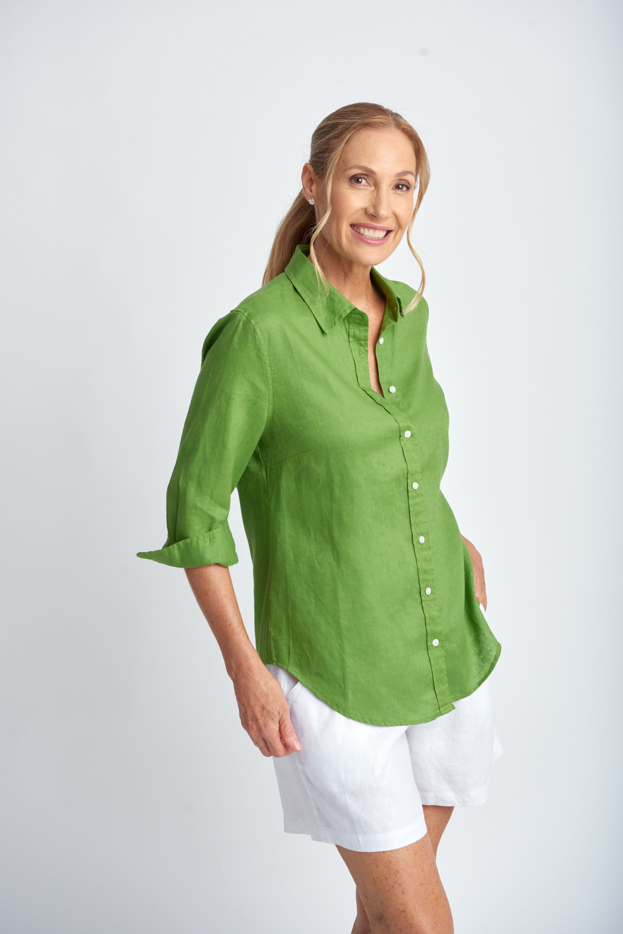 Goondiwindi Cotton 3/4 Sleeve Linen Shirt