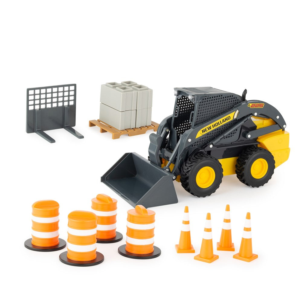 New Holland 1:16 NH Big Farm Skidsteer Set