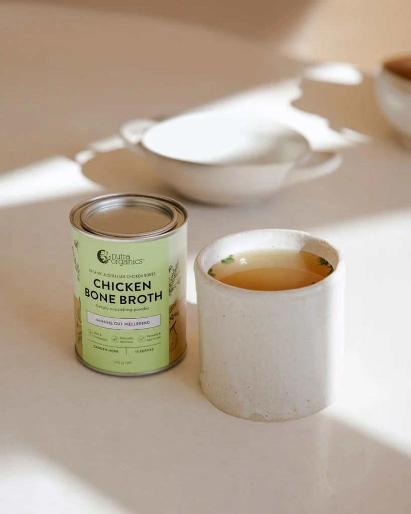 TCCS Nutra Organics Chicken Bone Broth Garden Herb 125g