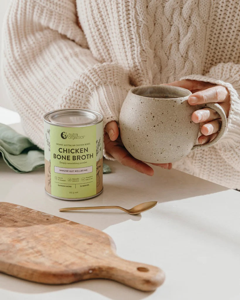 TCCS Nutra Organics Chicken Bone Broth Garden Herb 125g