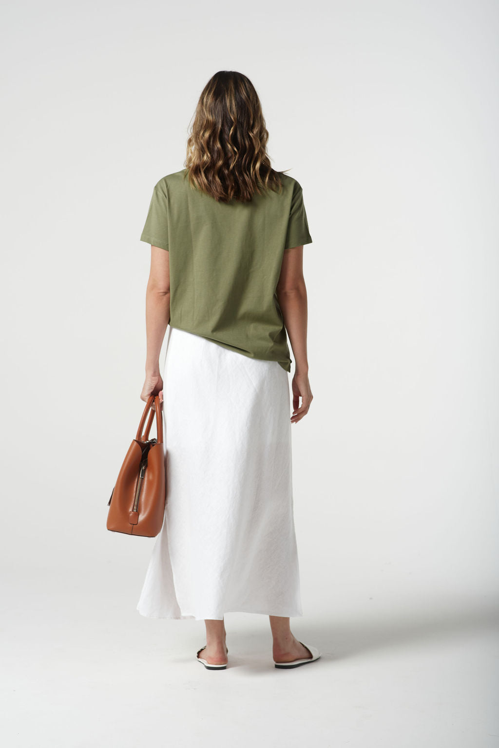 Goondiwindi Cotton Bias Cut Side Split Skirt