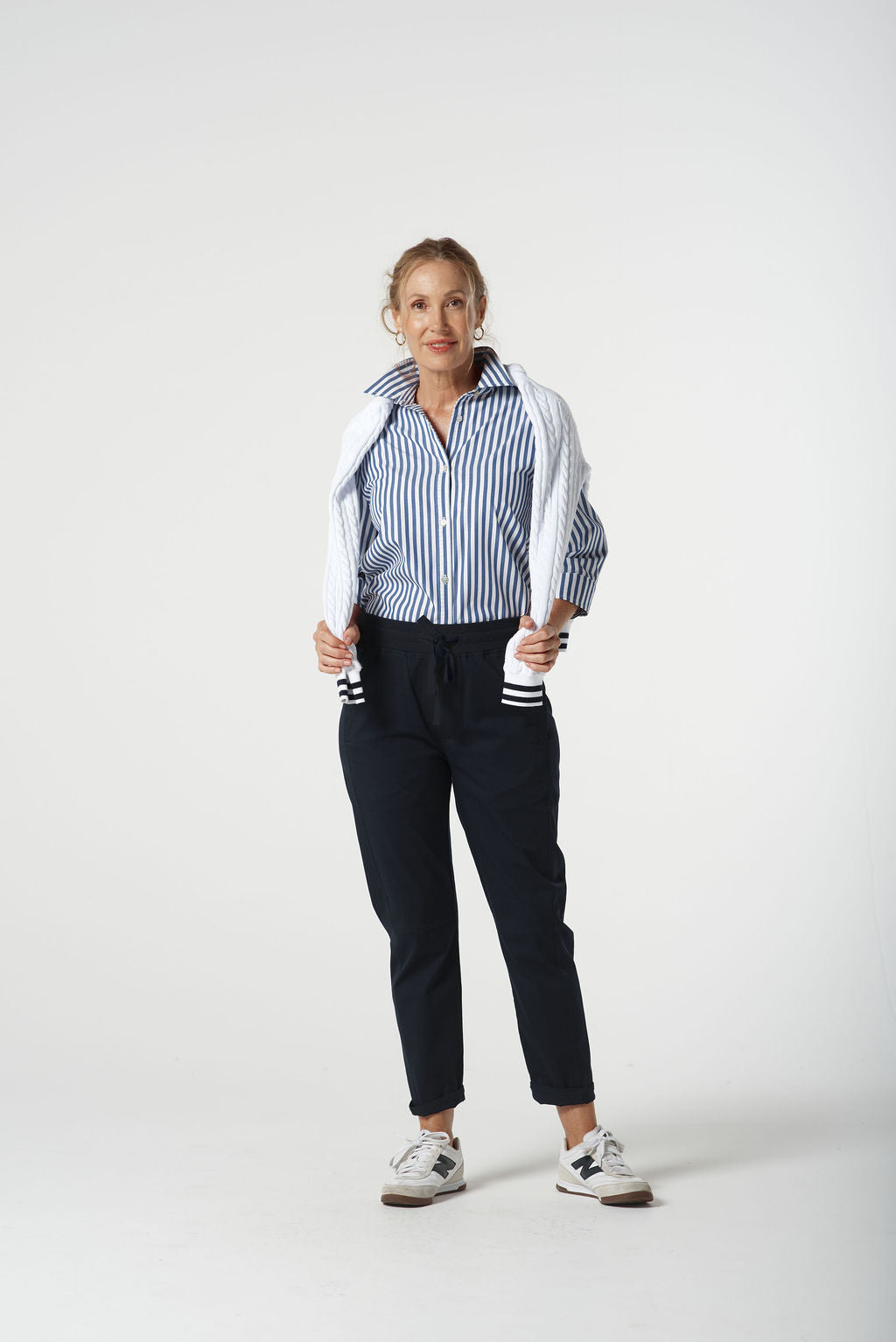 Goondiwindi Cotton Stretch Woven Jogger Cropped Pant