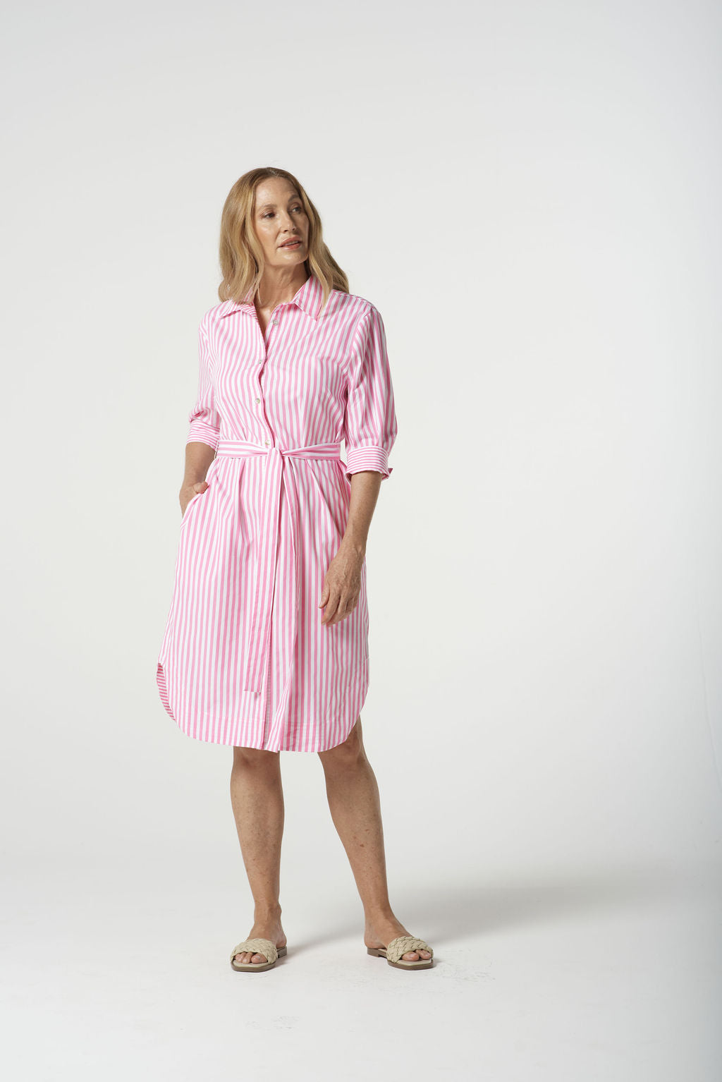 Goondiwindi Cotton Stripe Shirt Dress