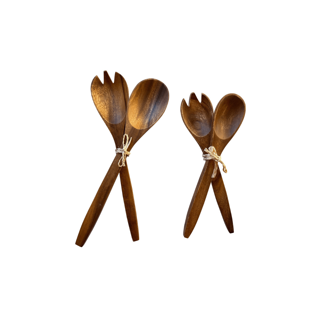 TCCS Darlin Acacia Fork & Spoon Set Large