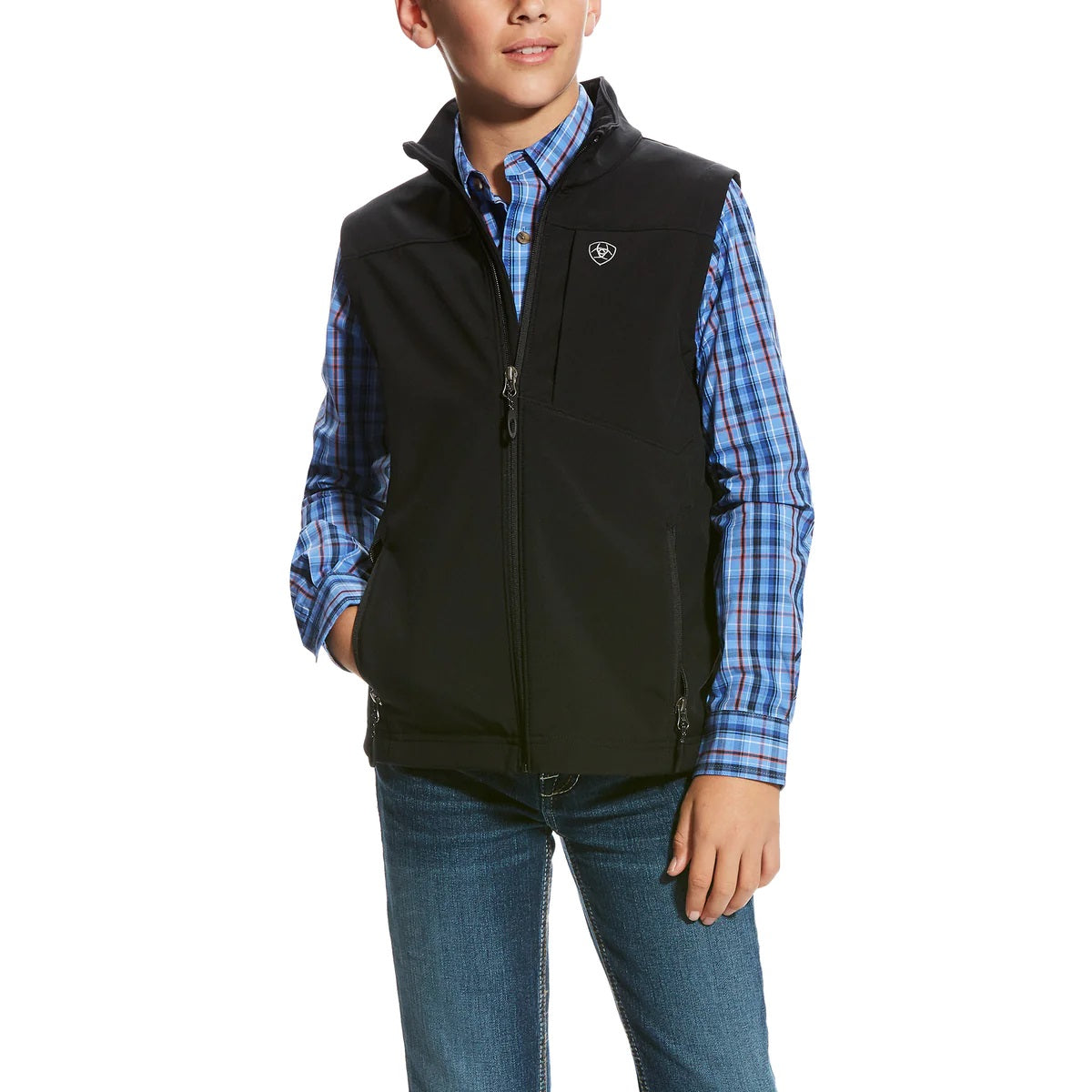 Ariat Youth Vernon 2.0 Softshell Vest - Black