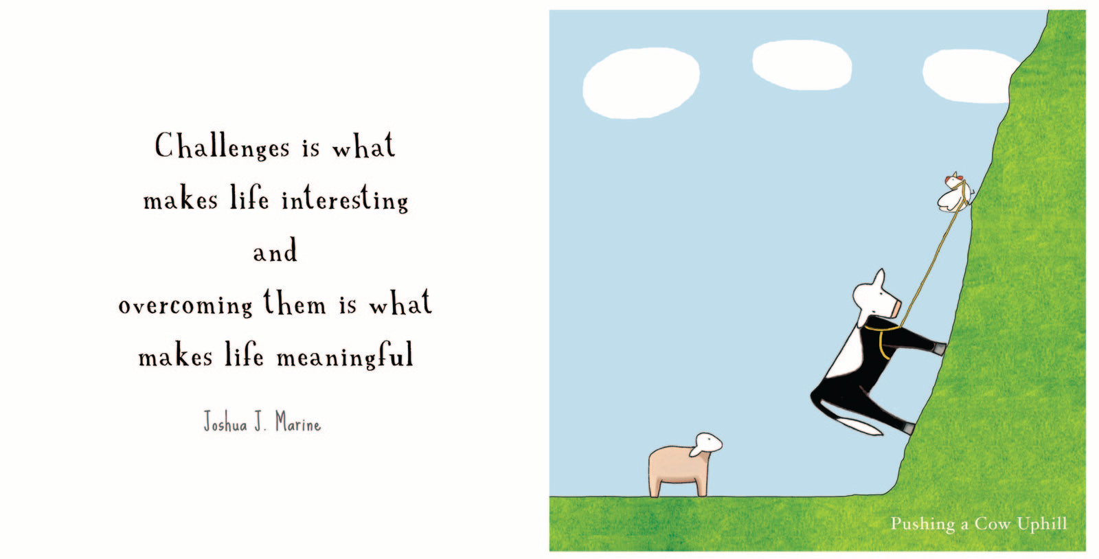 TCCS Red Tractor Designs Glass Half Full Quote Book