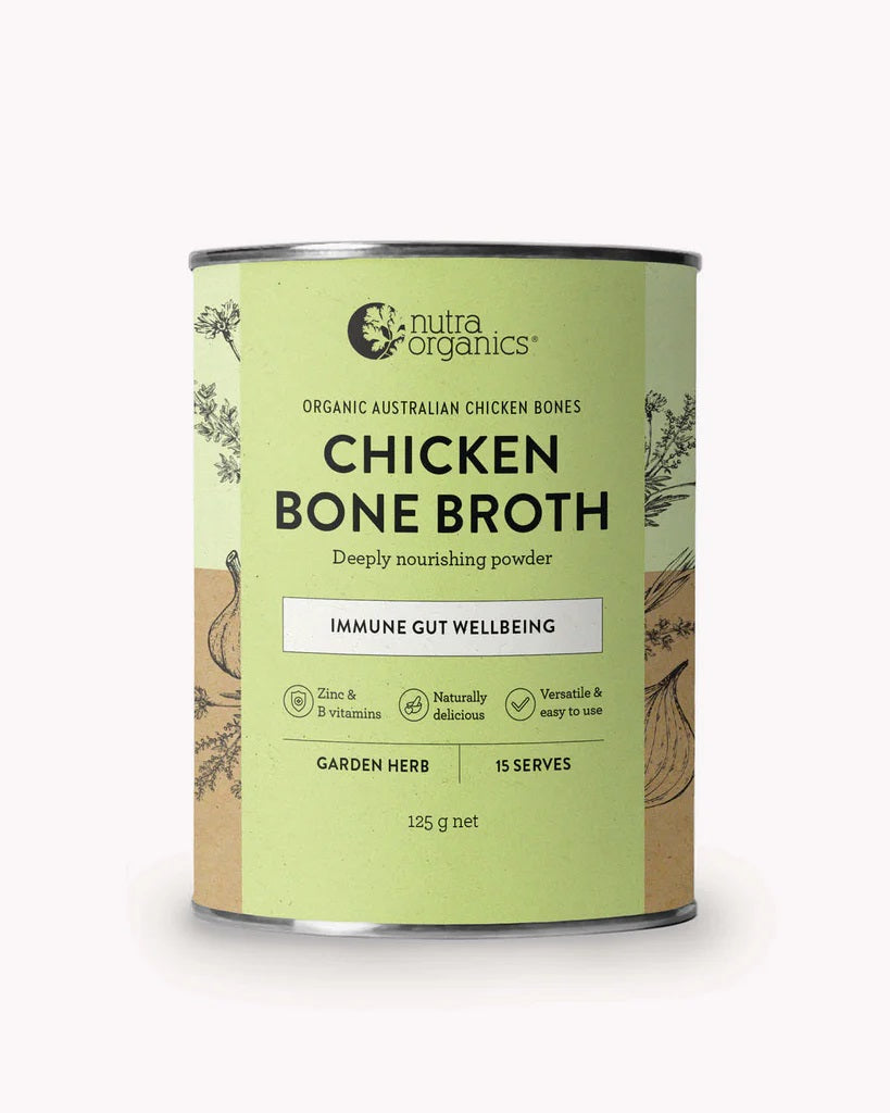 TCCS Nutra Organics Chicken Bone Broth Garden Herb 125g