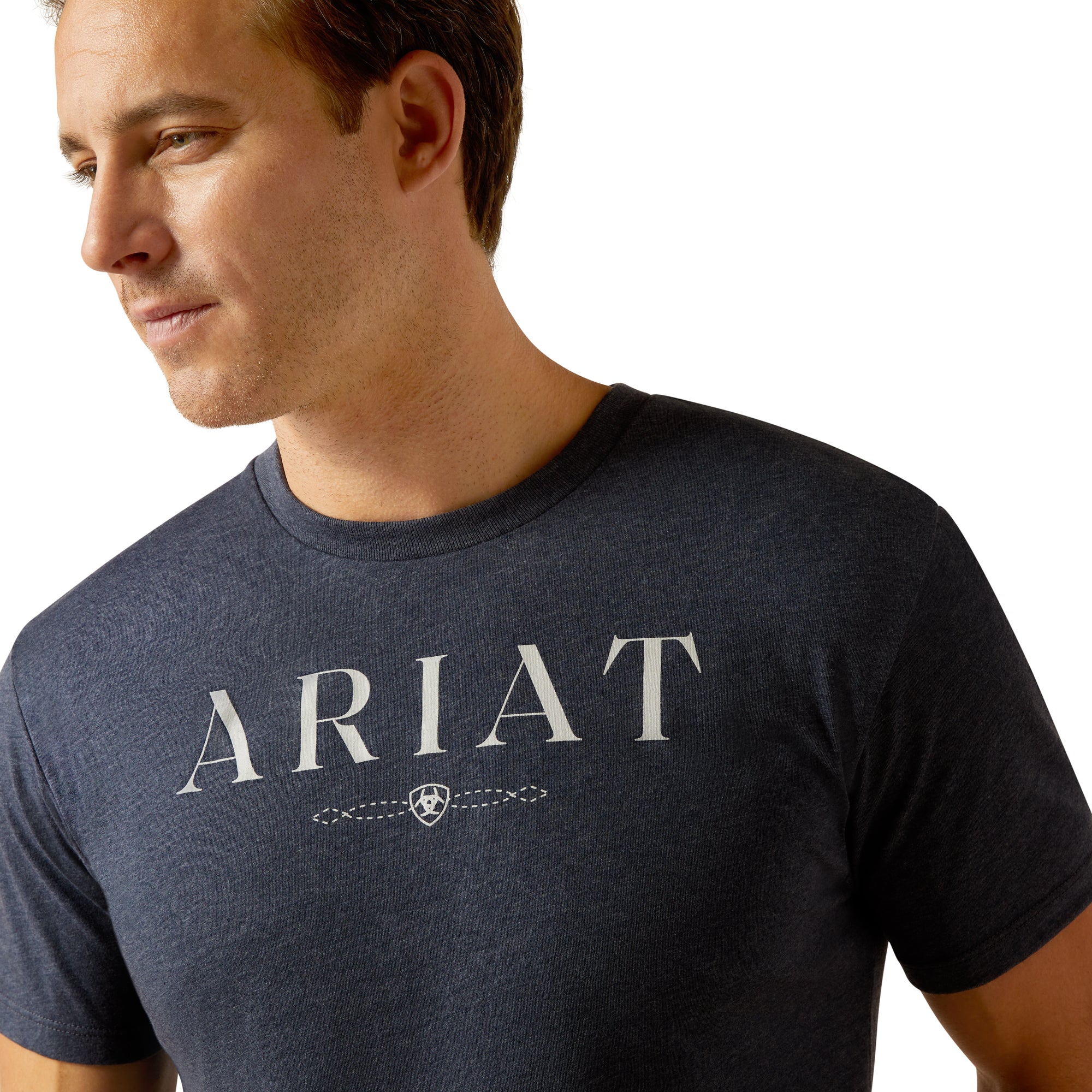 Ariat Men's Black & White Logo Tee