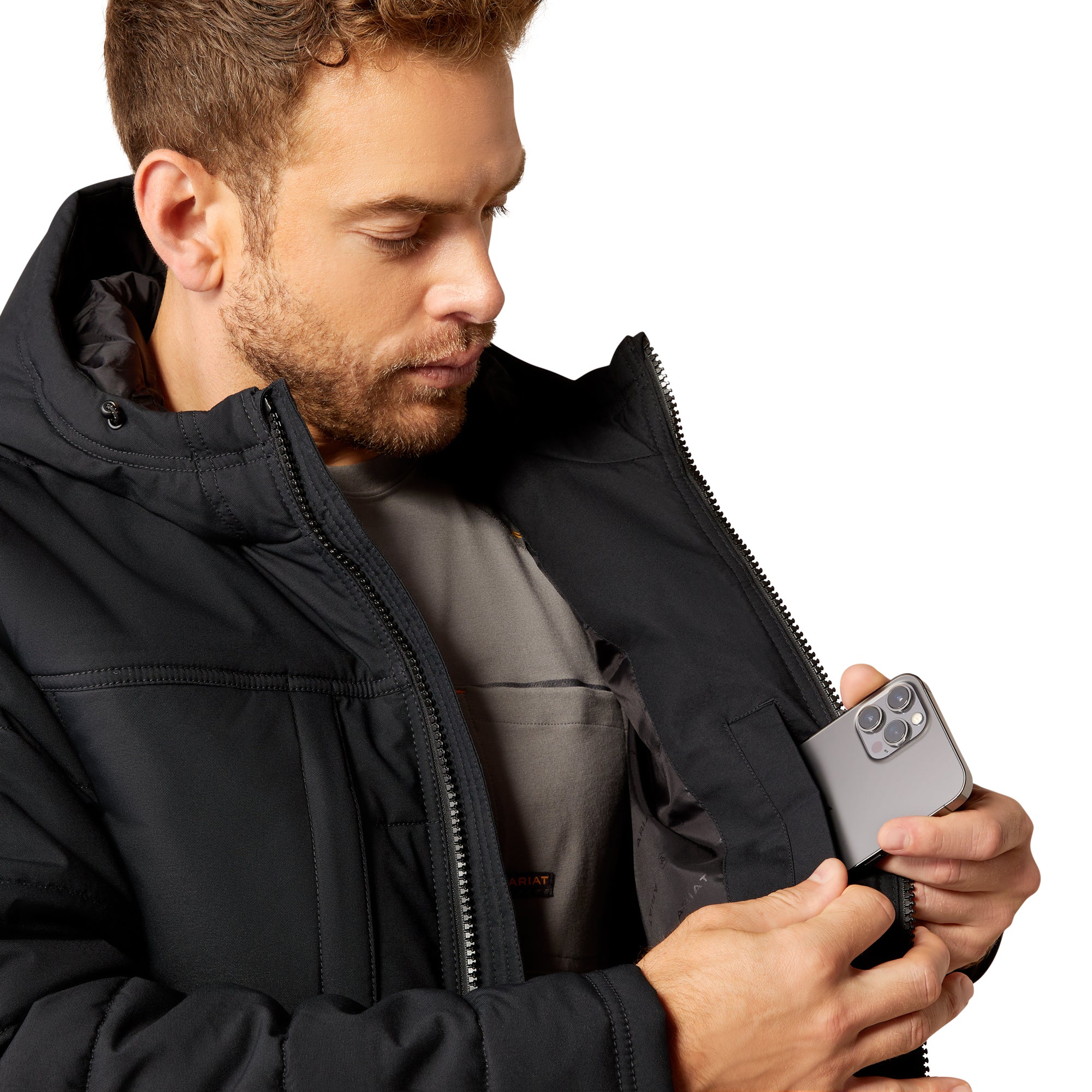 Ariat Men's Rebar Winter Valiant Ripstop Insulated Jacket