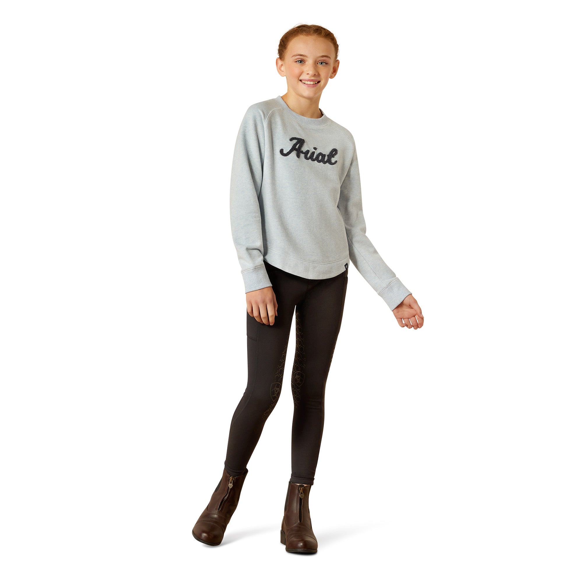 Ariat Girls Benicia Sweatshirt in Cerulean