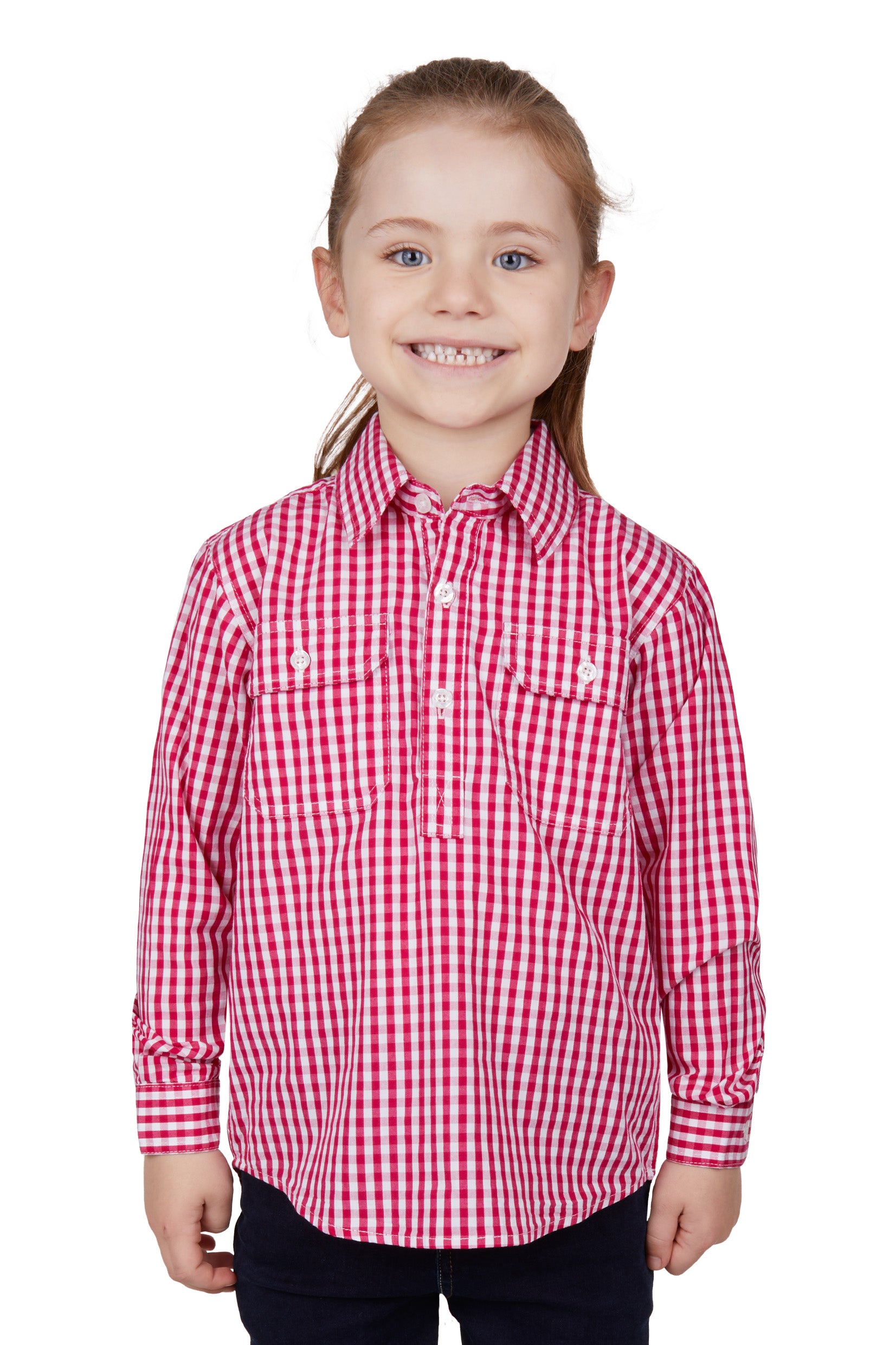 Thomas Cook Kids Dana Half Placket LS shirt