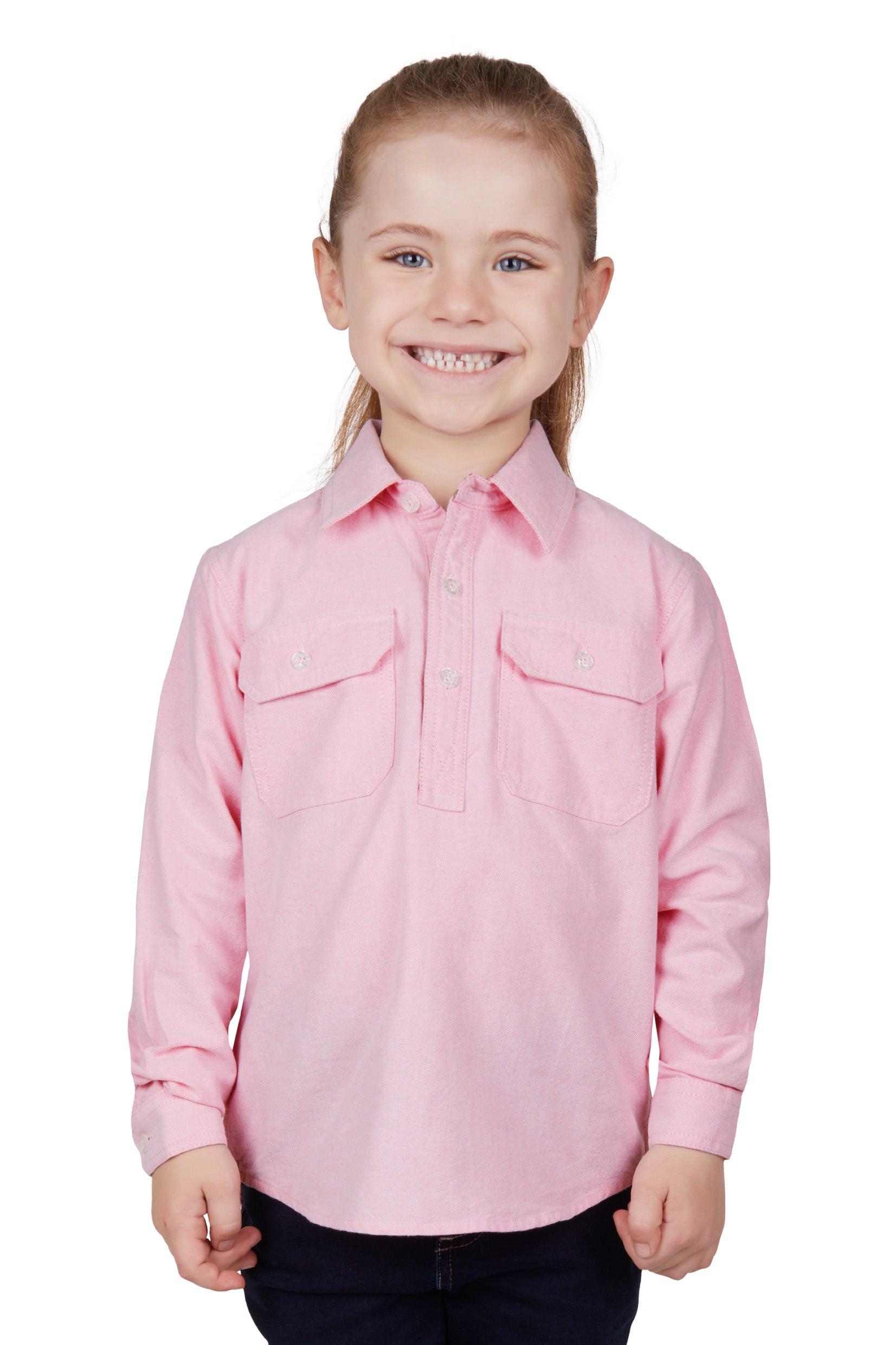 Thomas Cook Kids Jas Half Placket Long Sleeve Shirt