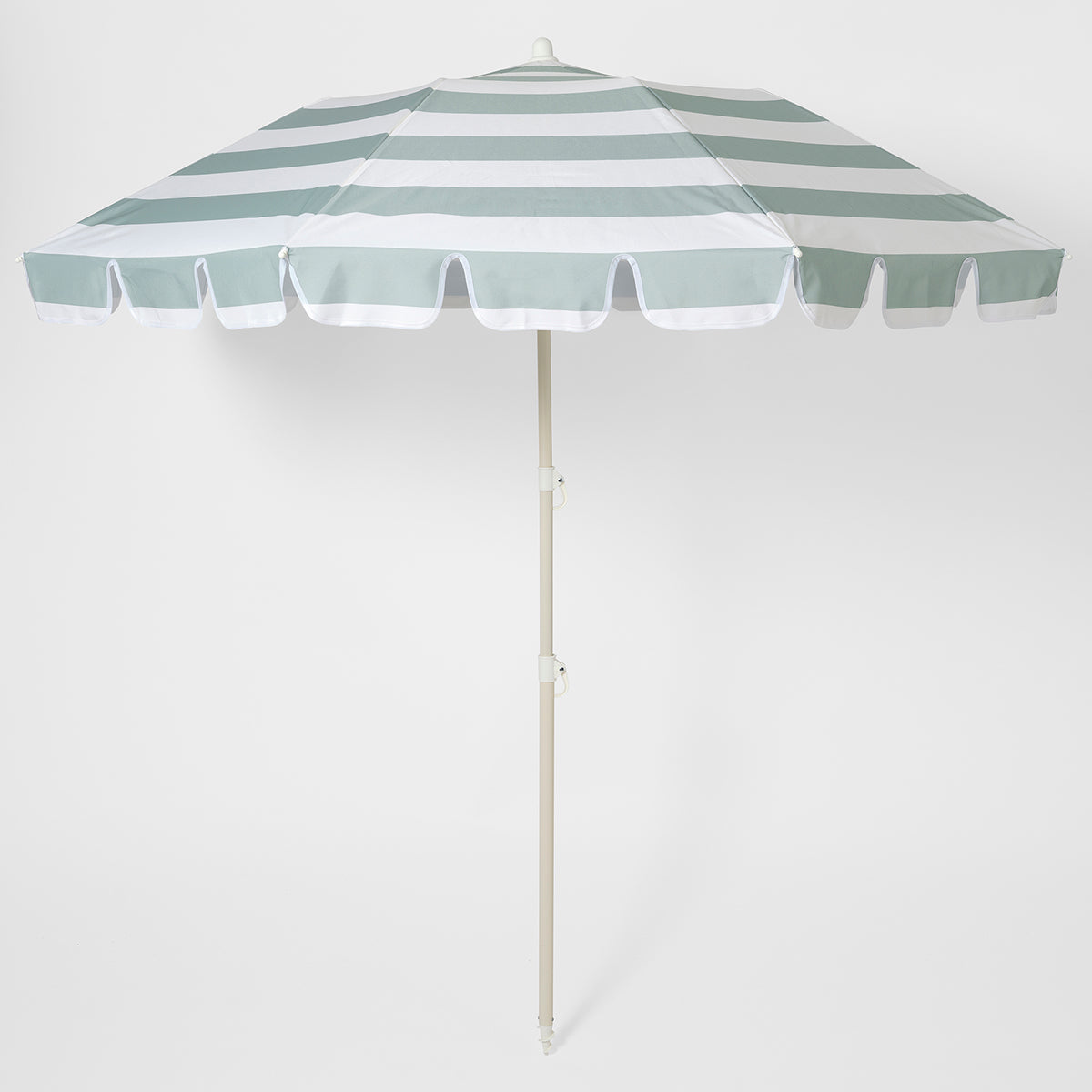SunnyLife Compact Beach Umbrella Sea Sage Stripe