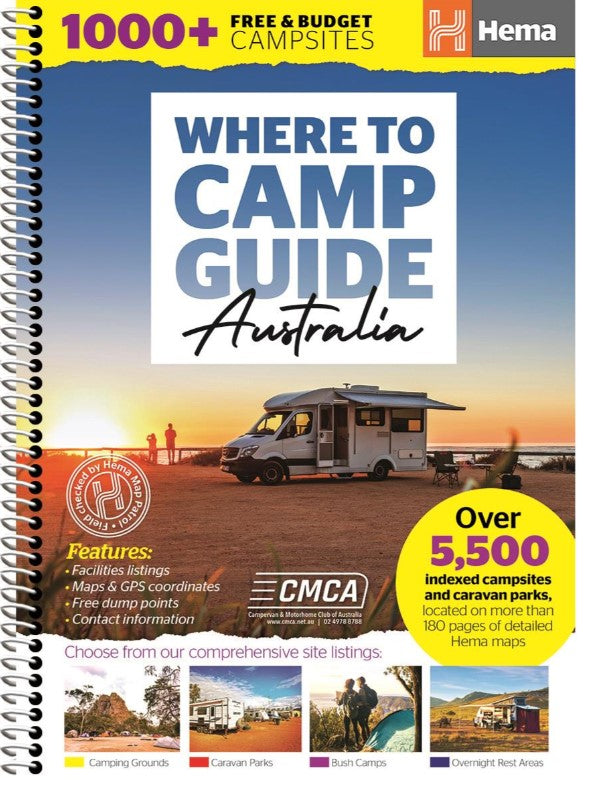 Hema Maps Where to Camp Guide Australia