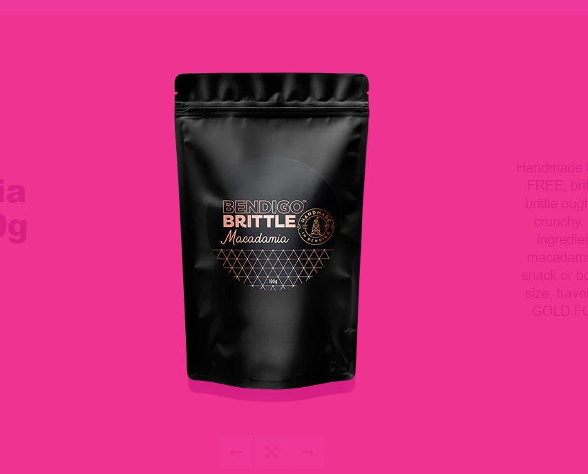 TCCS Bendigo Brittle - Macadamia Brittle 100g