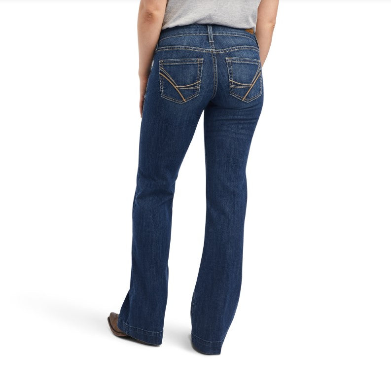 Ariat Womens Trouser Mid Rise Amaryllis Wide Leg Jean