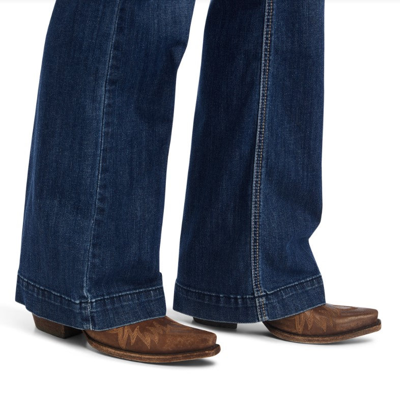 Ariat Womens Trouser Mid Rise Amaryllis Wide Leg Jean