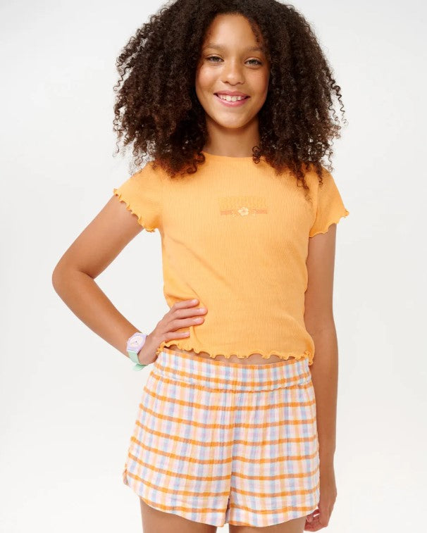 Rip Curl Sun Sol Gingham Shorts - Girls