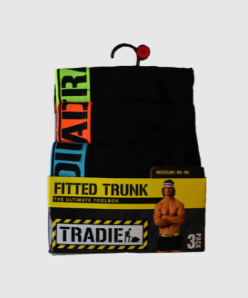 Tradie Mens 3pk Trunk Fluro