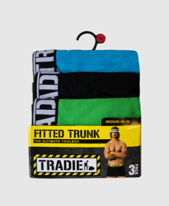 Tradie Mens 3pk Trunk Centuries