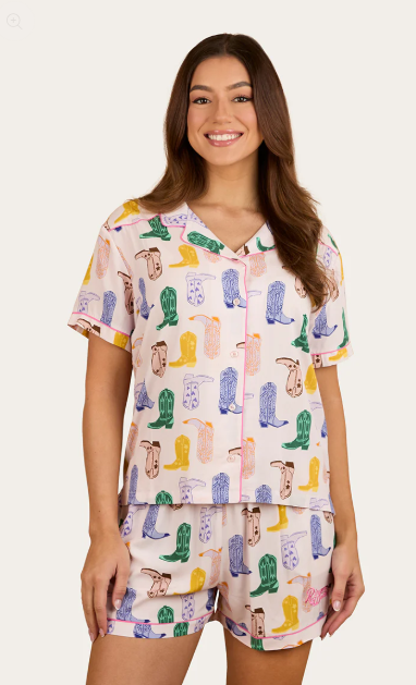 Ladies Short PJ Set, Women’s Sleepwear,