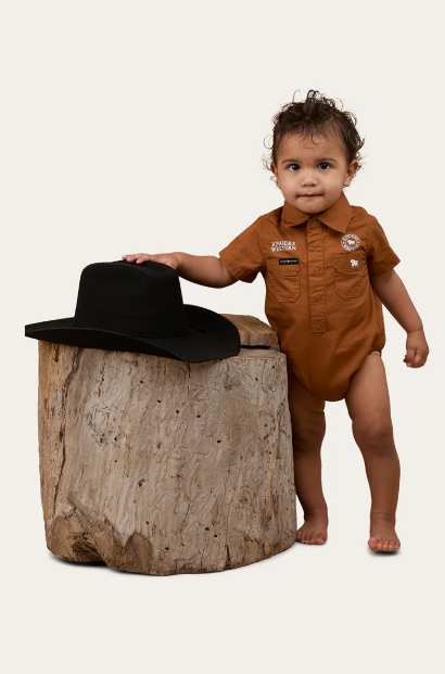 Ringers Western Baby Romper, Baby Work Shirt