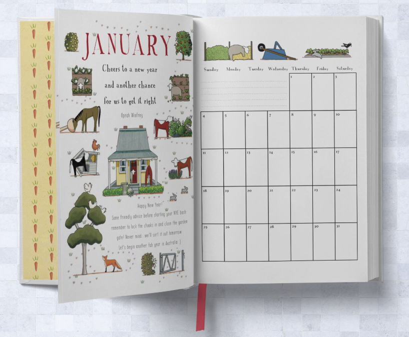 Aussie Gift Ideas, Red Tractor Designs Planner