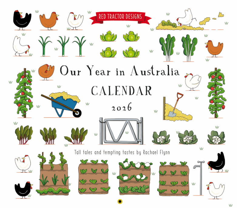 Red Tractor 2026 Calendar, Australian Art Calendar,