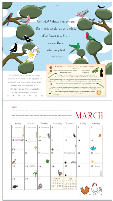 Country Australia Calendar,