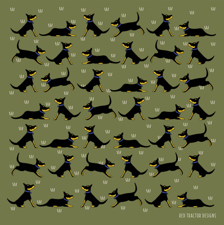 TCCS Red Tractor Designs Cotton Hanky