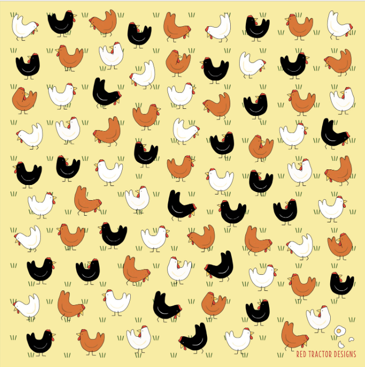 TCCS Red Tractor Designs Cotton Hanky