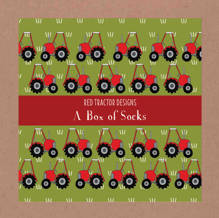 TCCS Red Tractor Designs Boxed Set Cotton Socks
