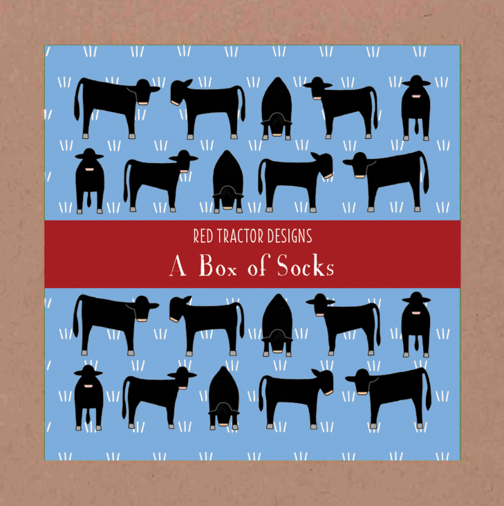 TCCS Red Tractor Designs Boxed Set Cotton Socks