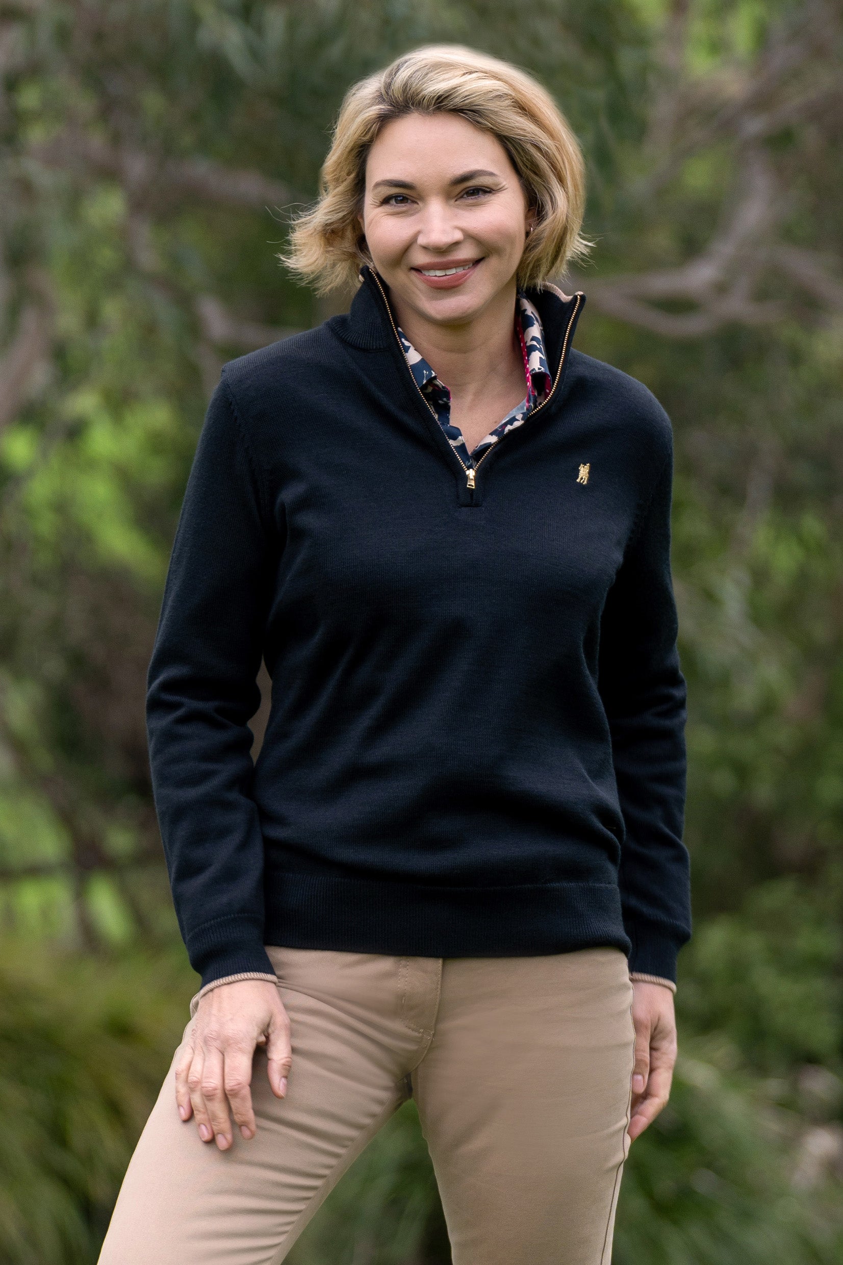 Thomas Cook Womens Lara Merino 1/4 Zip Rugby