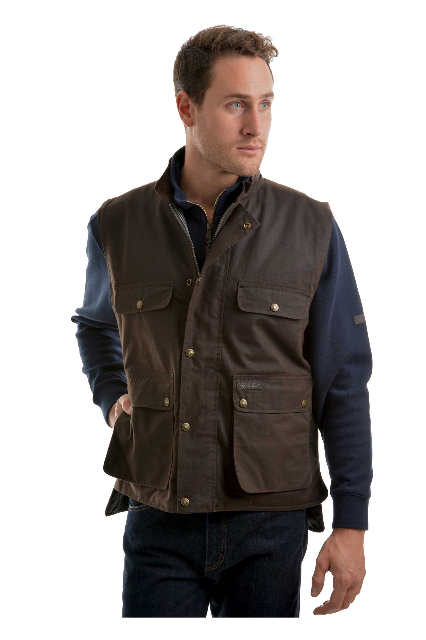 Oilskin-vest-mens vest