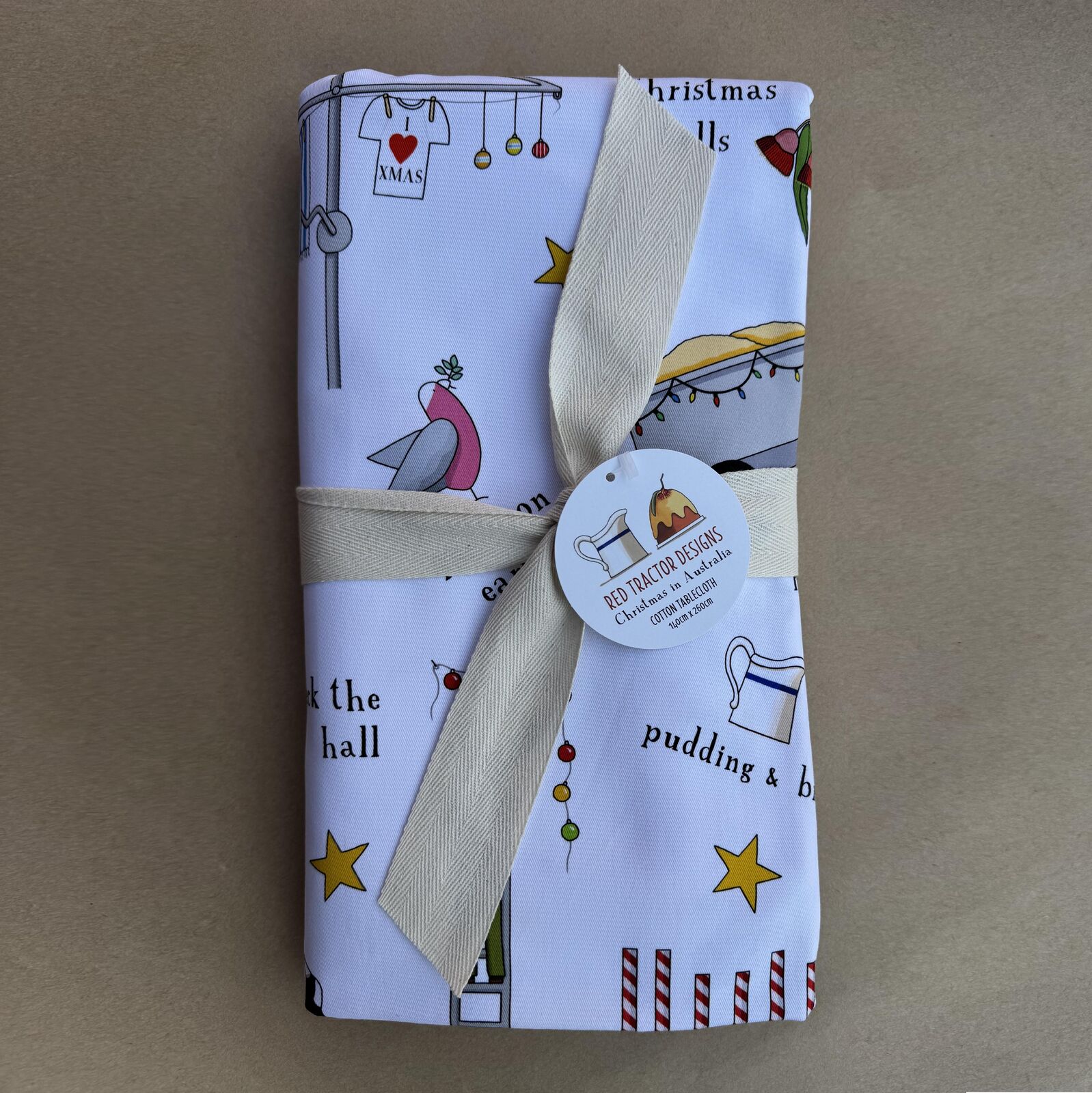 TCCS Christmas in Austrlaia Table Cloth 140cm x 260xm (8 seater)