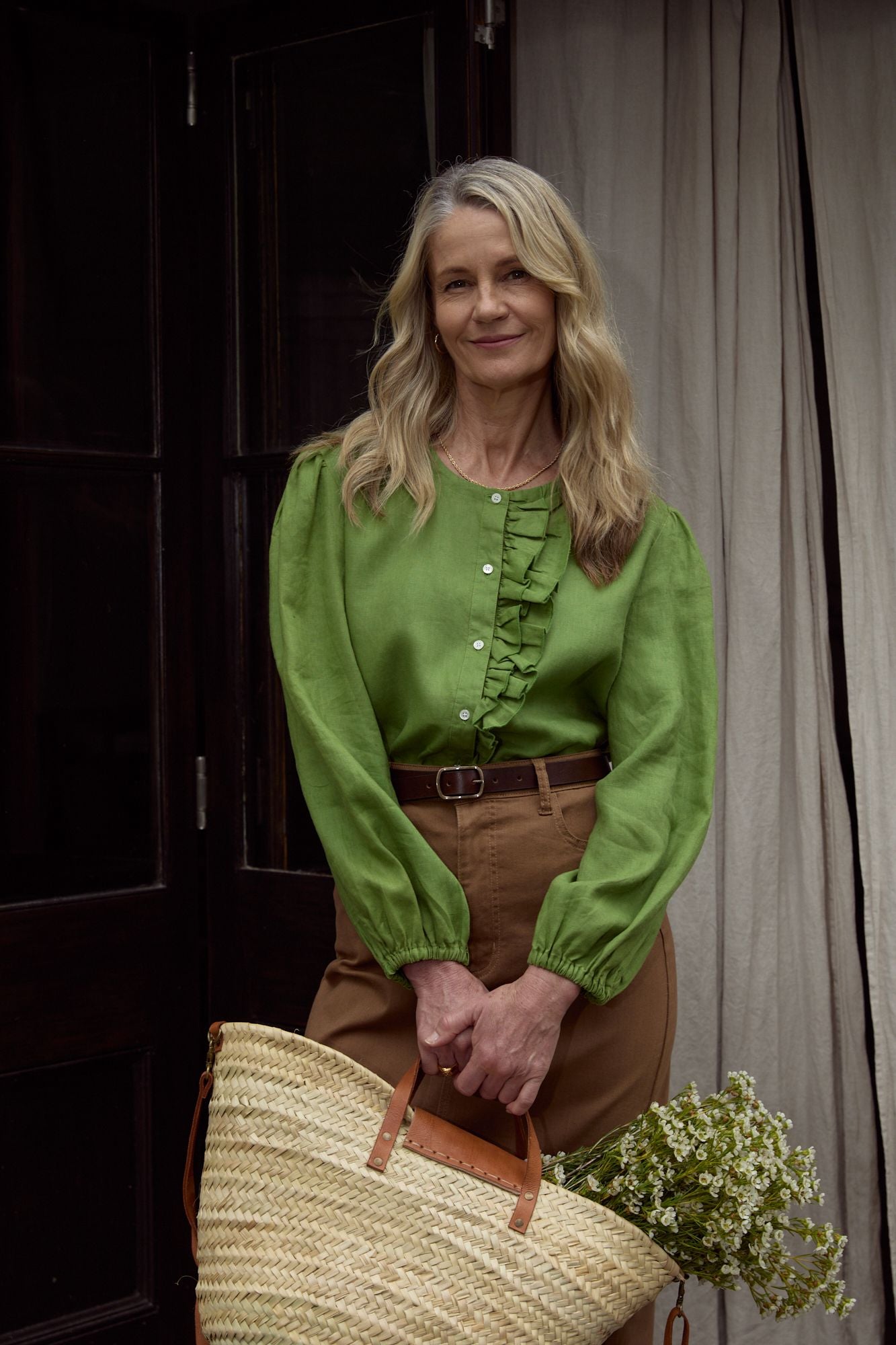 Goondiwindi Cotton Oversized Frill Blouse