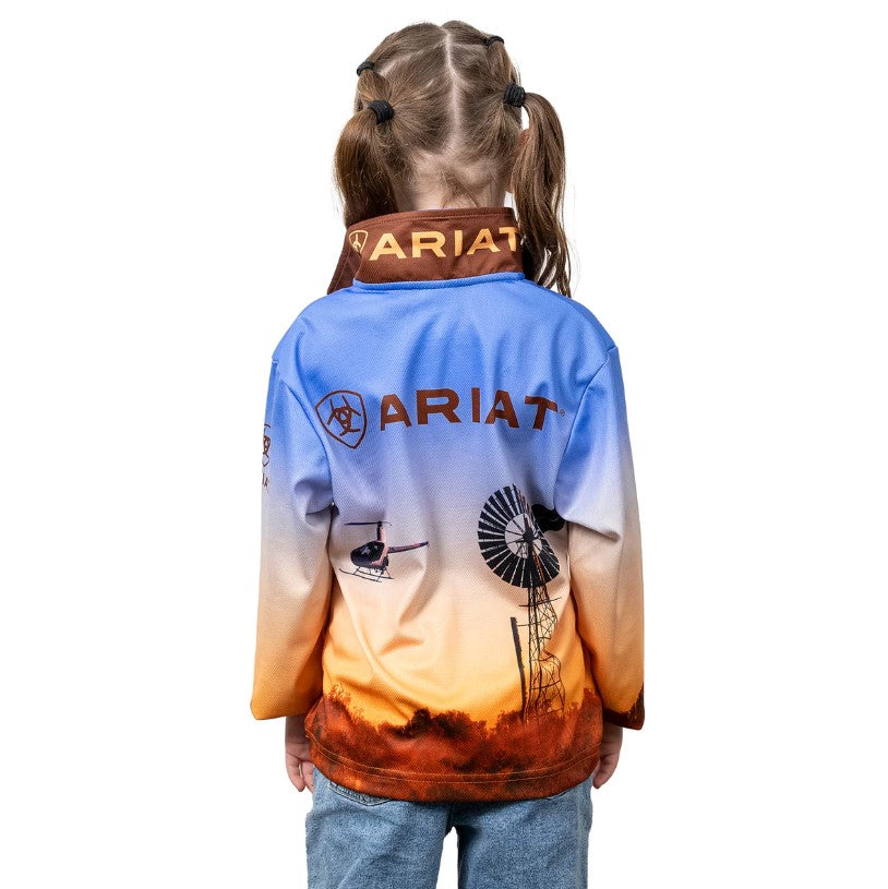 ariat fishing shirt, ariat kids shirt, windmill shirt, fishing shirt, ariat kids, the conron store, grenfell nsw