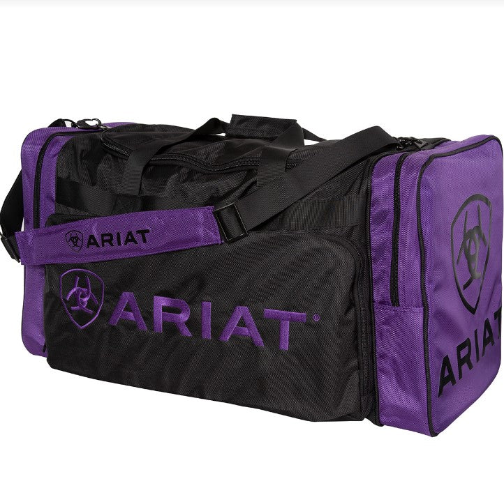 ariat gear bag, ariat weekend bag, ariat overnight bag, black purple ariat bag, the conron store, grenfell nsw