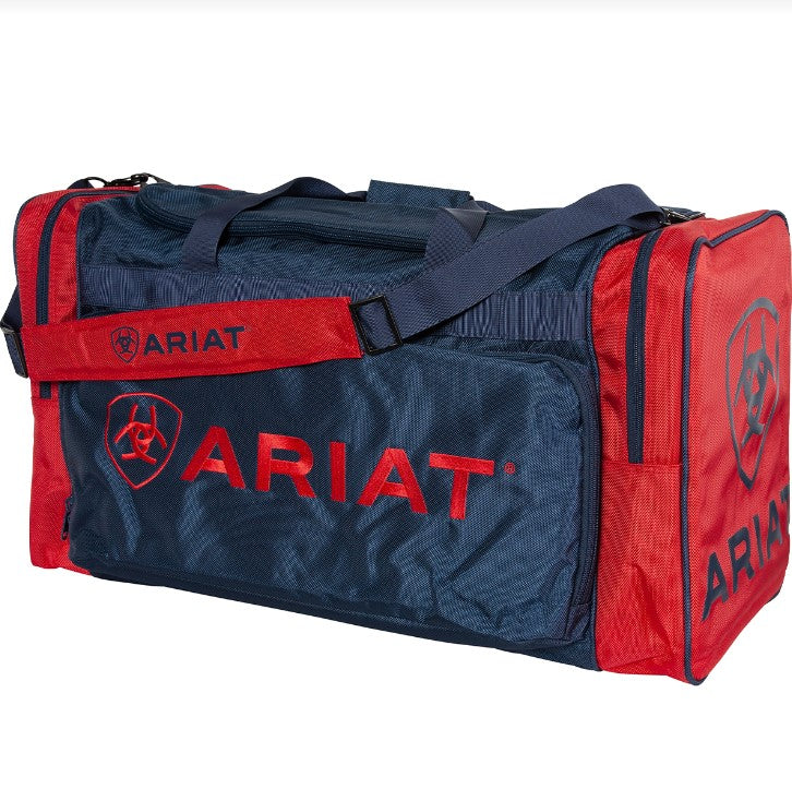 ariat gear bag, ariat weekend bag, ariat overnight bag, navy red ariat bag, the conron store, grenfell nsw